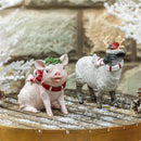 Holly Homestead, Resin Farm Animals Statuary, 7"H, Asst of 2