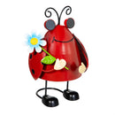 Cottage Garden Statuary, Metal Animated Eye Ladybug & Bee, Solar, 10"H, Asst of 2