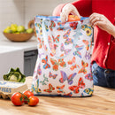 Cottage Garden Tote Foldable Compact Tote Bag, Butterflies, 15.5"L x 4.5"W x 16.5"H