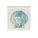 Coastal Wooden Plock Beach Life Shell 6"