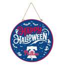 Philadelphia Phillies Halloween Round Door Decor with Hanging Rope, 18x18