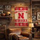 University of Nebraska, Canvas Wall Tapestry, Medium, 36x24