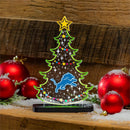 Detroit Lions NFL Football Holiday Tree Desklite LED Decor