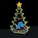 Detroit Lions NFL Football Holiday Tree Desklite LED Decor