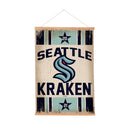 Seattle Kraken, Canvas Wall Tapestry, Medium, 36x24