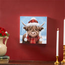 Holly Homestead Highland Cow Wall Decor, 12"x12"