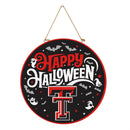 Texas Tech University Halloween Round Door Decor with Hanging Rope, 18x18