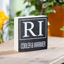 State Wooden Plock Rhode Island 6x6"