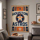 Houston Astros, Canvas Wall Tapestry, Large, 54x36