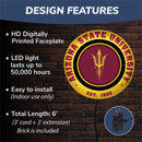 Arizona State University, Metal Lite, Round