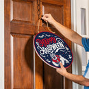 Fresno State Halloween Round Door Decor with Hanging Rope, 18x18