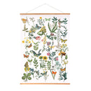 Cottage Garden Indoor Wall Decor Canvas Tapestry, Garden Scatter 52"X 36" Canvas Tapestry