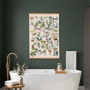 Cottage Garden Indoor Wall Decor Canvas Tapestry, Garden Scatter 36"x24" Canvas Tapestry