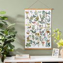 Cottage Garden Indoor Wall Decor Canvas Tapestry, Garden Scatter 36"x24" Canvas Tapestry