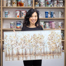 What She Shed Trees Wall Decor, Canvas, 18" L x 36" H