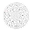 Blue Coastal Indoor Wall Decor, Wood, White Patterned Round Wall Art, Asst of 2