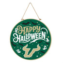 University of South Florida Halloween Round Door Decor with Hanging Rope, 18x18