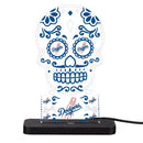 Los Angeles Dodgers Baseball Sugar Skull Desklite LED Decor