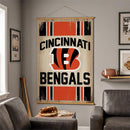 Cincinnati Bengals, Canvas Wall Tapestry, Large, 54x36