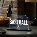 Houston Astros Baseball Rectangle Desklite LED Decor