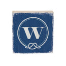 Coastal Wooden Plock Monogram Nautical 6" W W