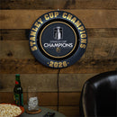 Vegas Golden Knights 2026 Stanley Cup Champions LED Round Metal Lite Sign