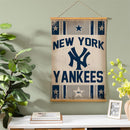 New York Yankees, Canvas Wall Tapestry, Medium, 36x24