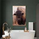 Hillside Pasture Indoor Wall Decor Canvas Tapestry, Bison 36"x24" Canvas Tapestry
