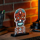 Miami Dolphins NFL Football Sugar Skull Desklite LED Decor