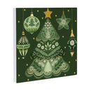 Shades of Emerald Christmas Tree Wall Decor, 12"x12"
