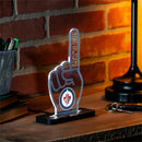 Winnipeg Jets Hockey Foam Finger Desklite LED Decor