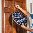 Penn State Holiday Round Door Decor with Hanging Rope, 18x18