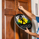 Los Angeles Kings Bigfoot Round Door Decor with Hanging Rope, 18x18