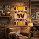 Washington Commanders, Canvas Wall Tapestry, Medium, 36x24