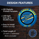 St Louis Blues, Metal Lite, Round