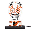 Baltimore Orioles Baseball Sugar Skull Desklite LED Decor