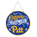 University of Pittsburgh Halloween Round Door Decor with Hanging Rope, 18x18
