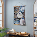 Seaside Retreat Indoor Wall Decor Canvas Tapestry, Shells 36"x24" Canvas Tapestry
