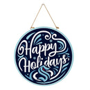 Seattle Kraken Holiday Round Door Decor with Hanging Rope, 18x18