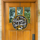 University of Missouri Holiday Round Door Decor with Hanging Rope, 18x18