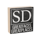 State Wooden Plock South Dakota 6x6"