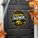 University of Iowa Halloween Round Door Decor with Hanging Rope, 18x18