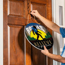 Kansas City Royals Bigfoot Round Door Decor with Hanging Rope, 18x18