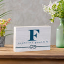 Coastal Wooden Plock Monogram Captain 12x8" F F