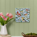 What She Shed Indoor Wall Decor, Floral Birds, 12" L x 12" H