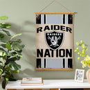 Las Vegas Raiders, Canvas Wall Tapestry, Medium, 36x24