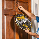San Diego Padres Halloween Round Door Decor with Hanging Rope, 18x18