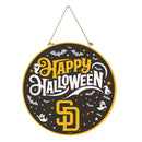 San Diego Padres Halloween Round Door Decor with Hanging Rope, 18x18