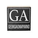 State Wooden Plock Georgia 6x6"