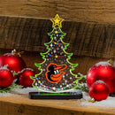 Baltimore Orioles Baseball Holiday Tree Desklite LED Decor